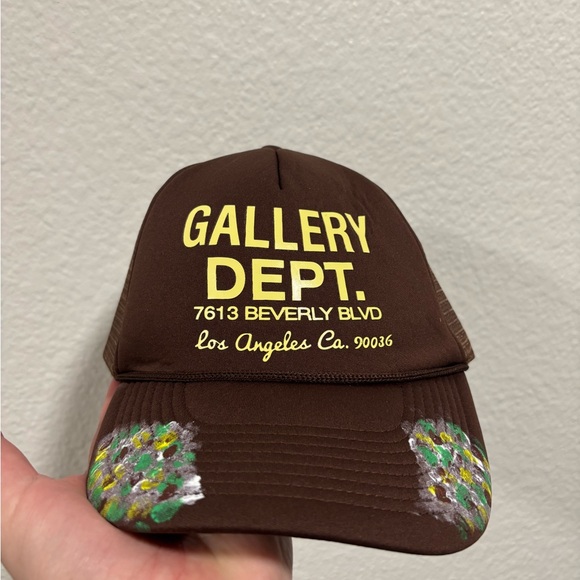 Gallery Dept Other - Gallery Dept Brown Cap with Yellow Accents